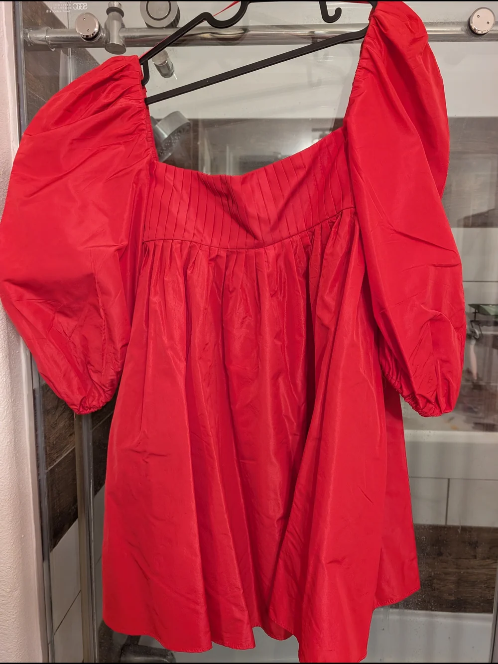 Zara Bright Fuchsia Pleated Mini Dress - Picture 4 of 6